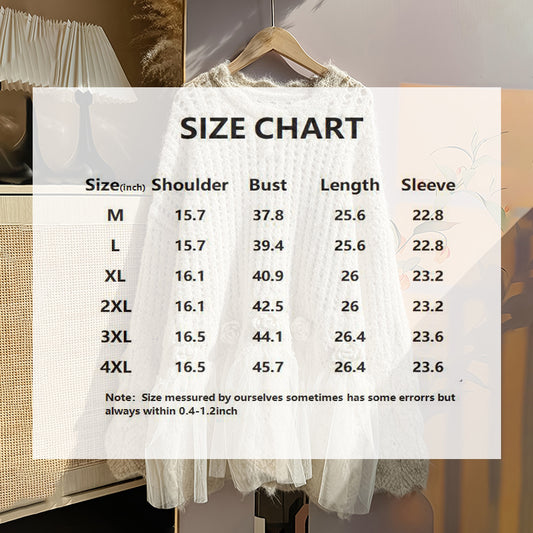 Plus Size Round Neck Long Sleeve Sweater