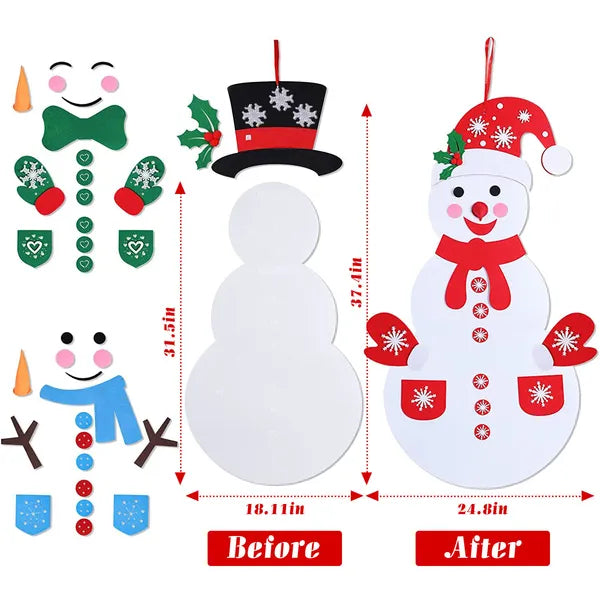 Hanging Christmas Snowman Set DIY
