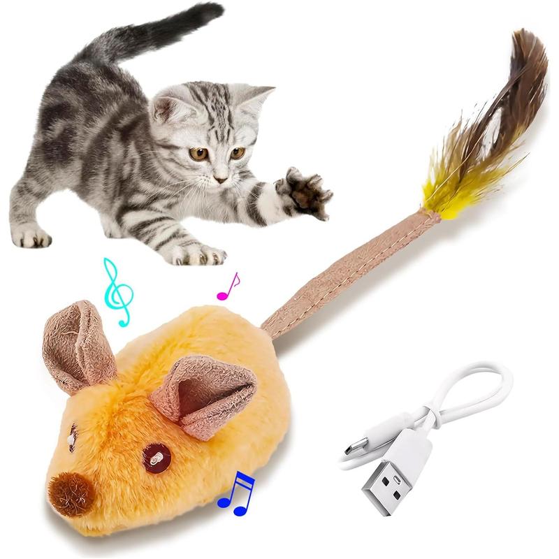 Interactive Cat Toy Mouse With LED Lights