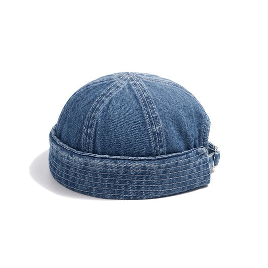 Japanese Washed Denim Skullcap