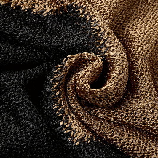 Loose Fit Round Neck Knit Sweater