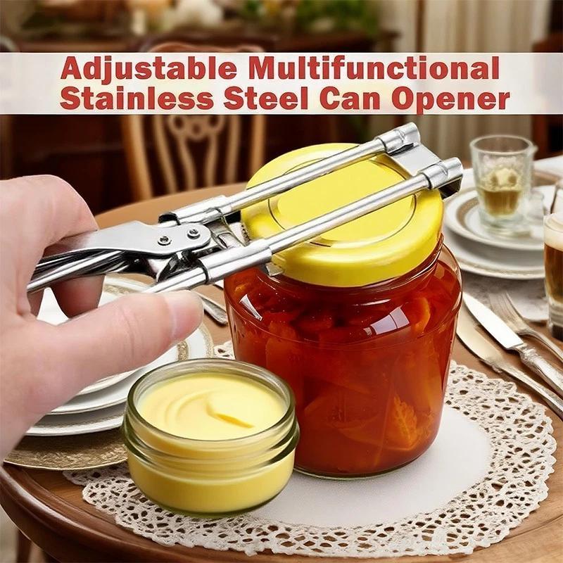 Adjustable Stainless Steel Can Opener Suitable