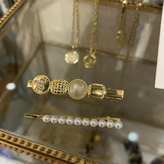 Pearl Hair Clips - 2pcs