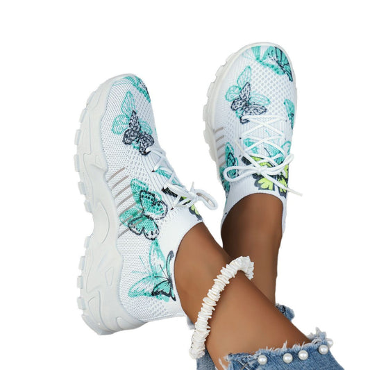 Print Mesh Sneakers