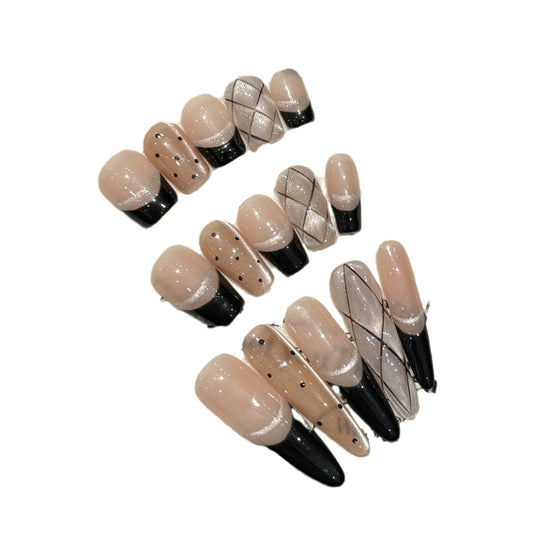 Black Edge Classic Nails