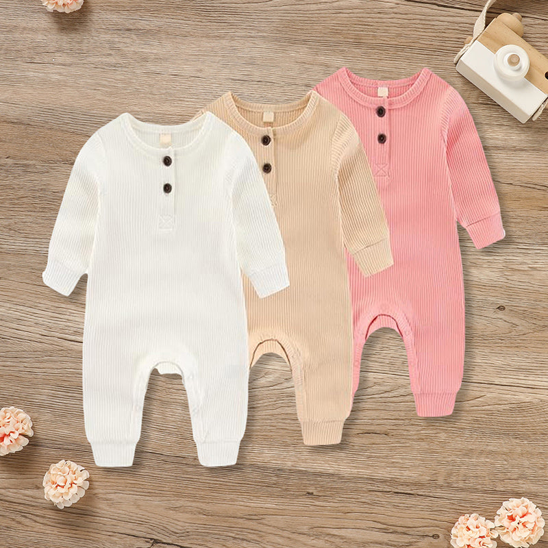 Newborns Long Sleeve Romper 3 Pack