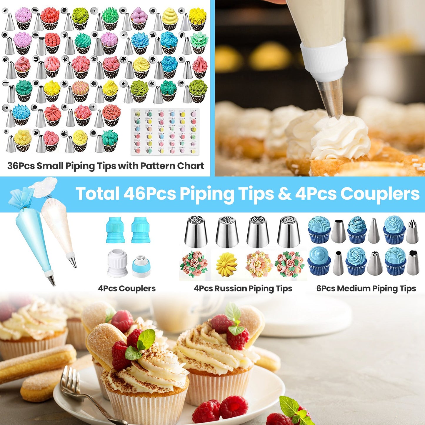 Cake Decorating & Baking Accessories, 236 Pcs With Storage Box