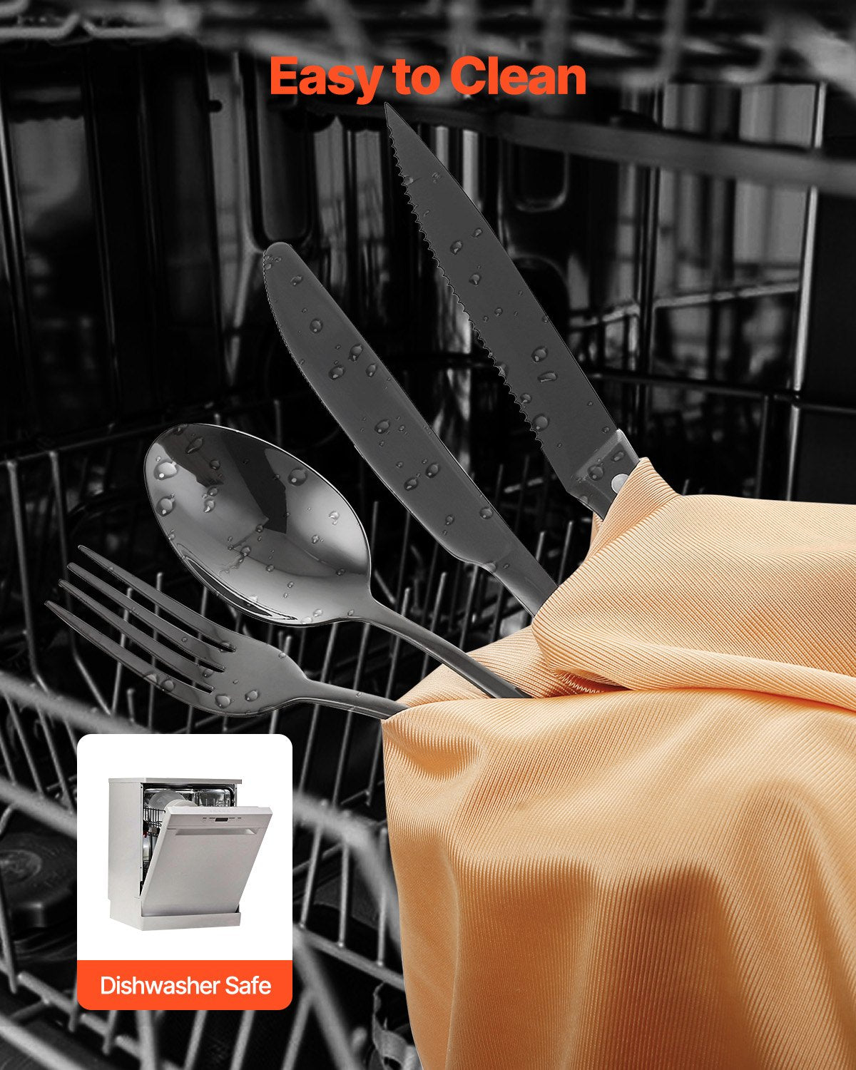 48-Piece Silverware Cutlery Set