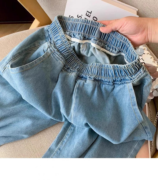 Sweet Style Elastic Waist Pants