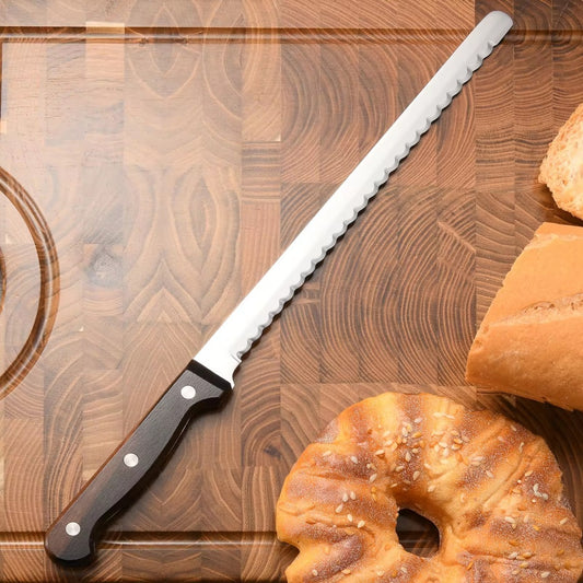 Bread Knife With Wooden Handle