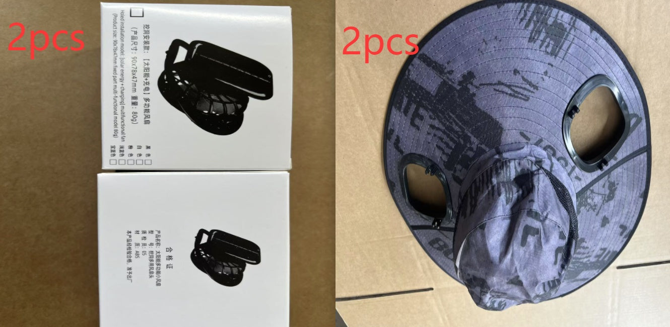 Large Eave Sun Shading Fan Cap