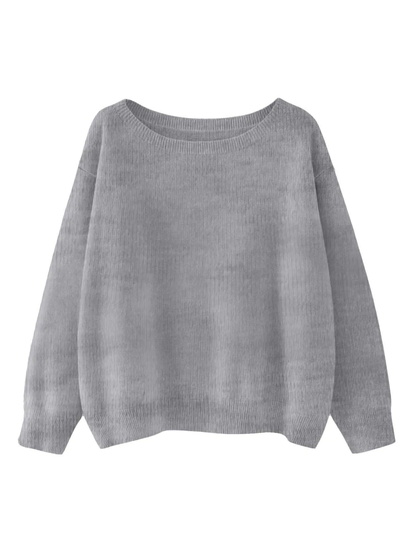 Round Neck Loose Pullover