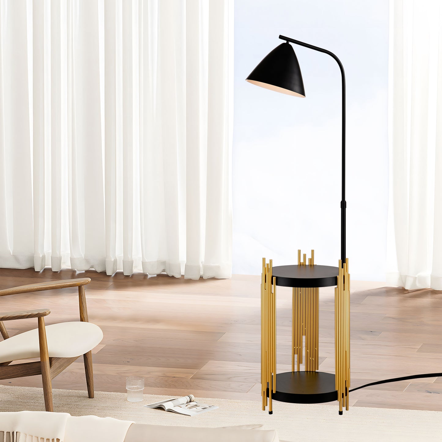 Luxury Floor Lamp - Matte Black
