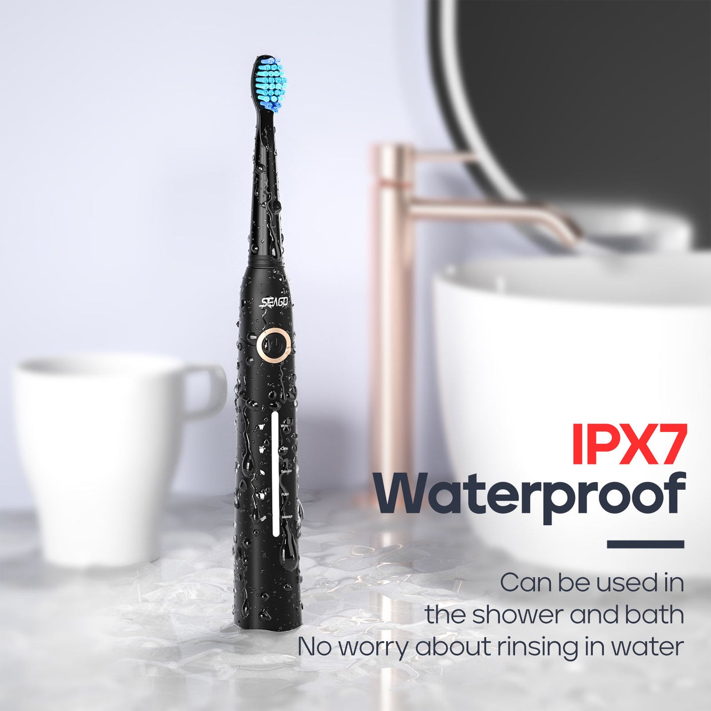 Rechargeable Electric Toothbrushes - 5 cleaning modes