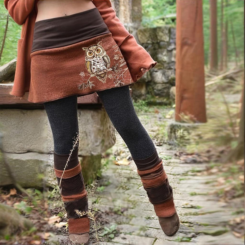 Skort With Contrast Panels