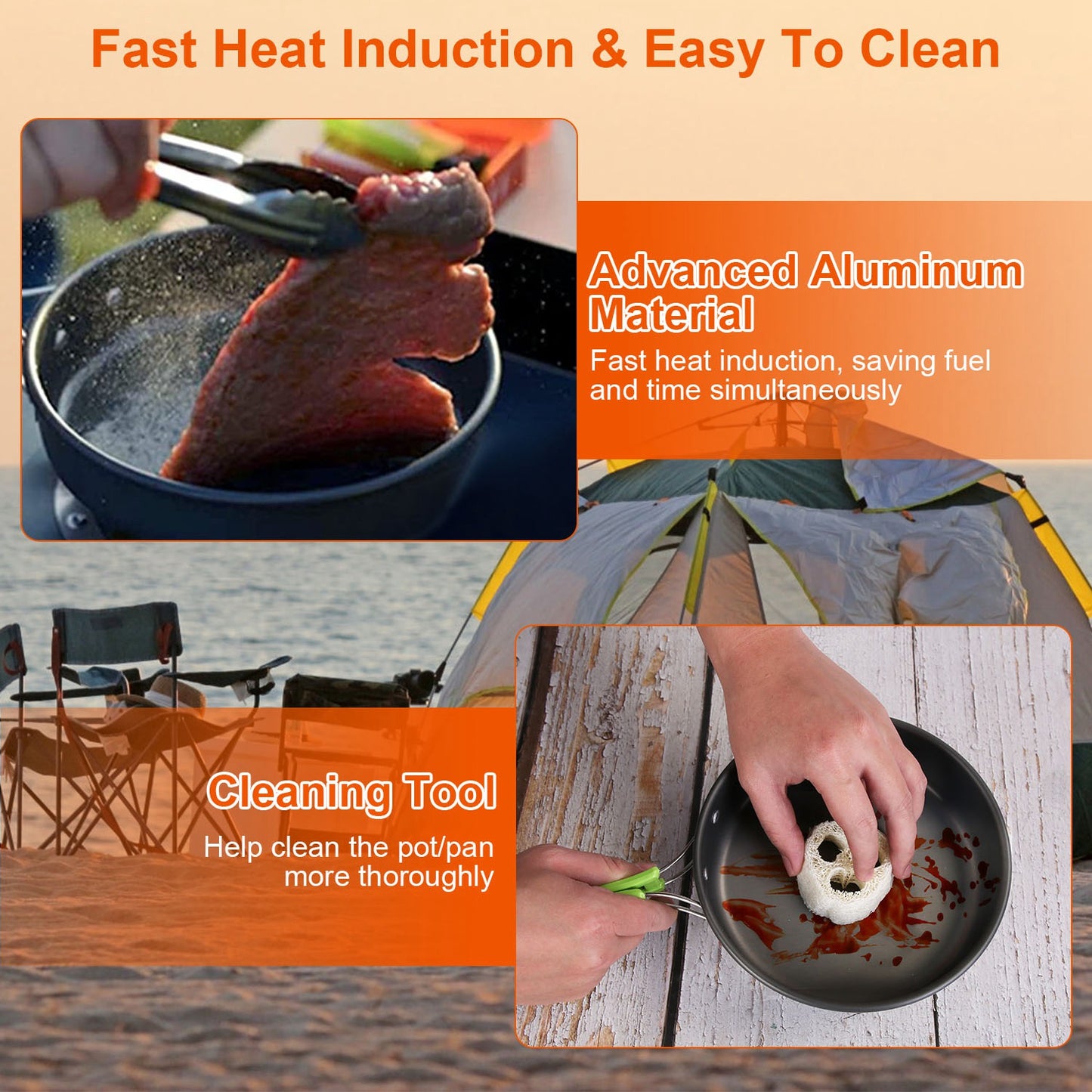 Picnic Cooking Ware Set -16Pcs