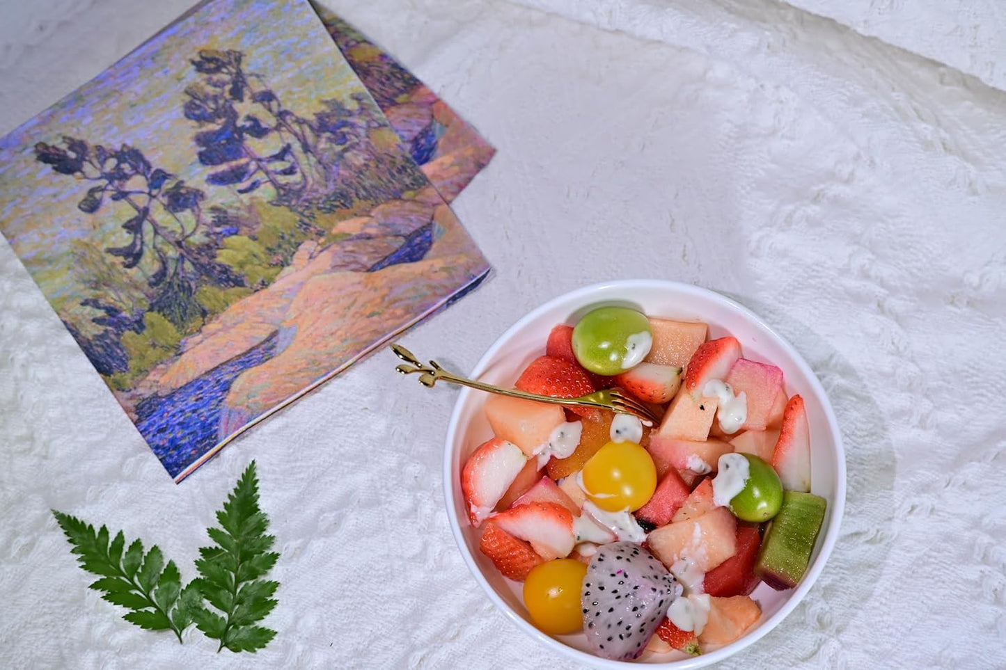 4 Pieces, 8.5-inch -Salad, Fruit Plate