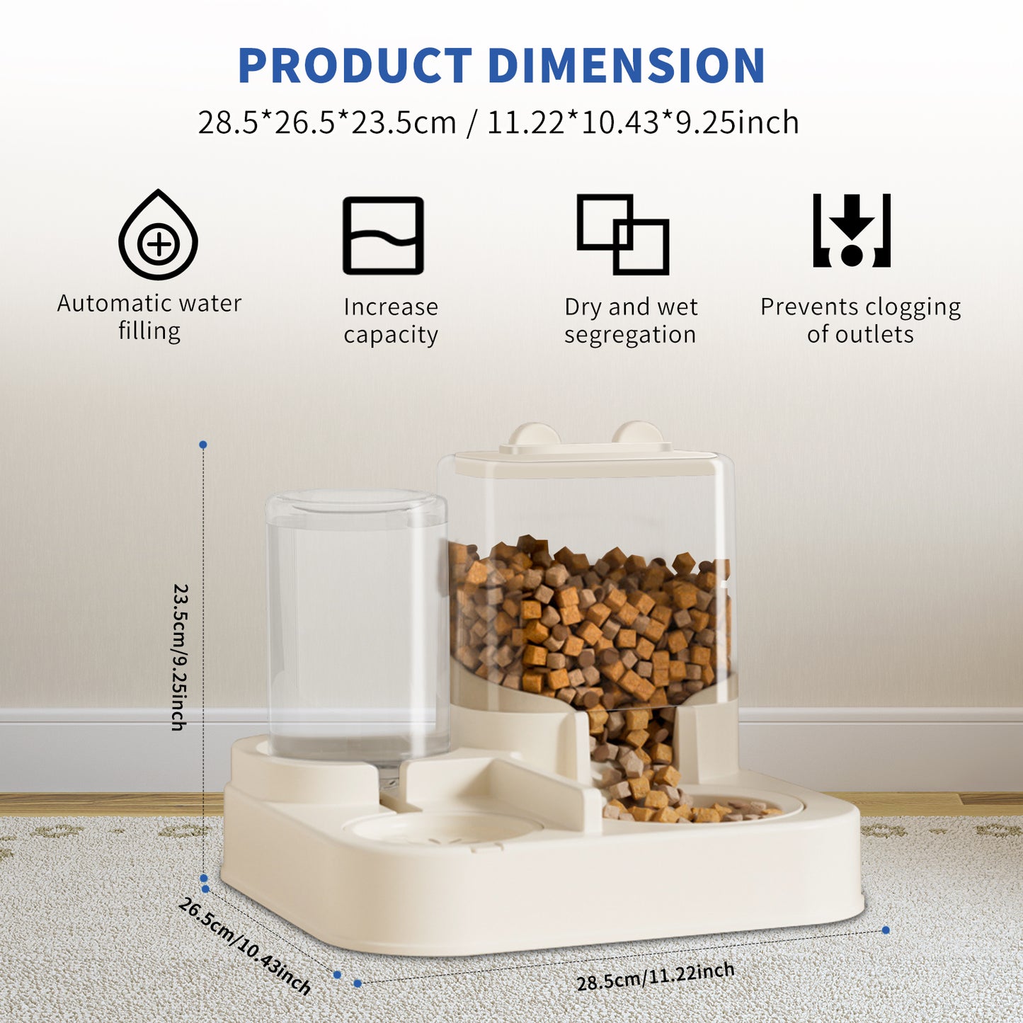 Transparent Feed And Water Dispenser