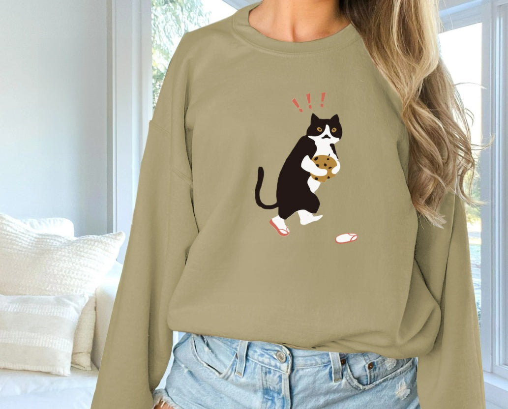 Printed Long Sleeved Sweatshirt