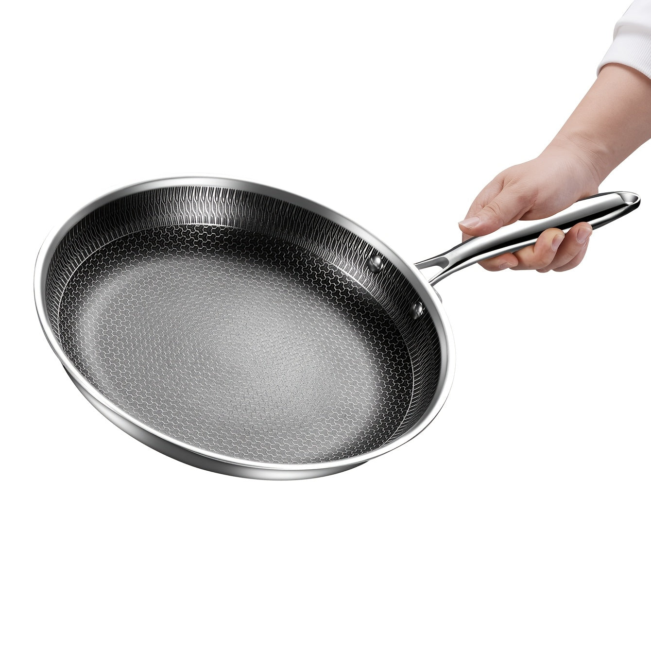 Honeycomb Stainless Steel Non Stick Frying Pan