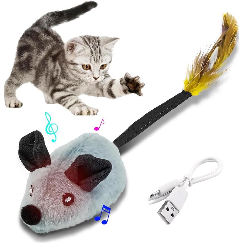 Interactive Cat Toy Mouse With LED Lights