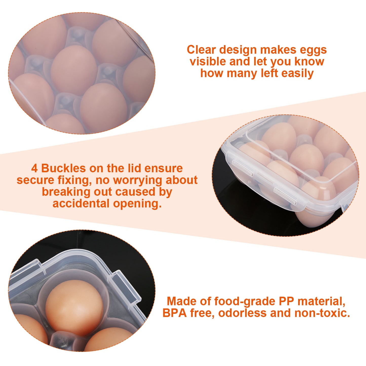 Plastic Egg Holder - 2Pcs