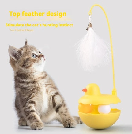 Non-Fall Duck Cat Teaser Wand