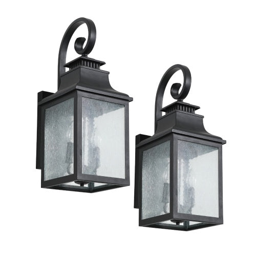 Large Outdoor Glass Wall Light