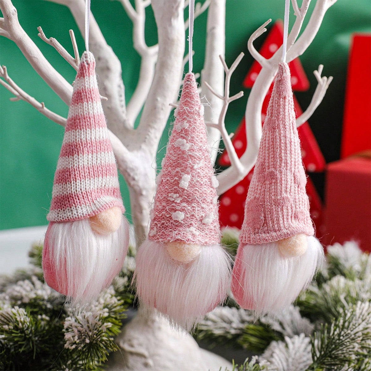Gnome Ornaments Christmas Tree Decorations 12 pcs