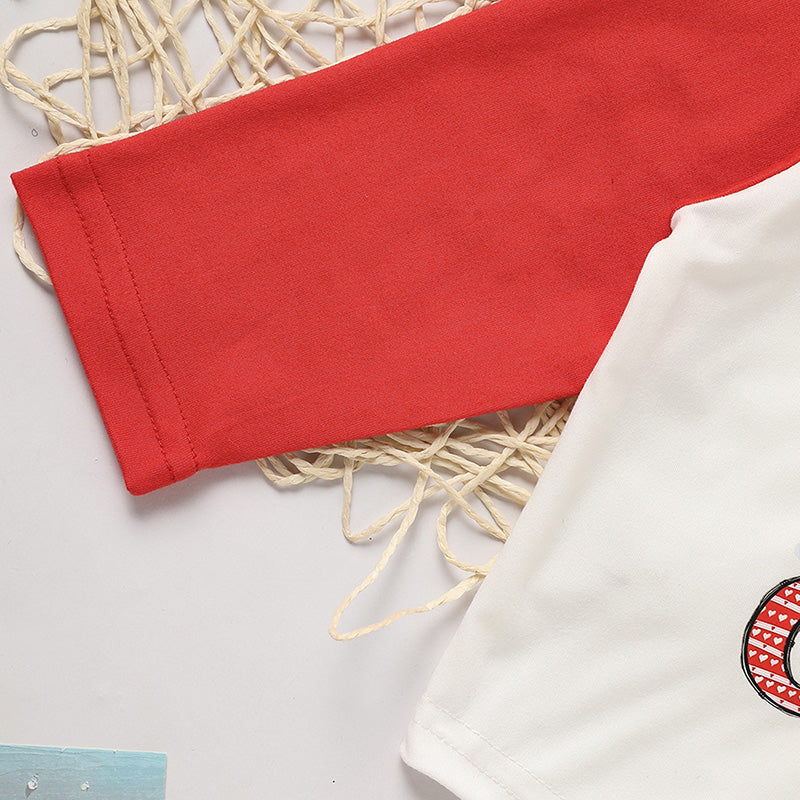 Baby Boy's 'Heart Crusher'  Long Sleeve T Shirt Top & Black Heart Print Pants