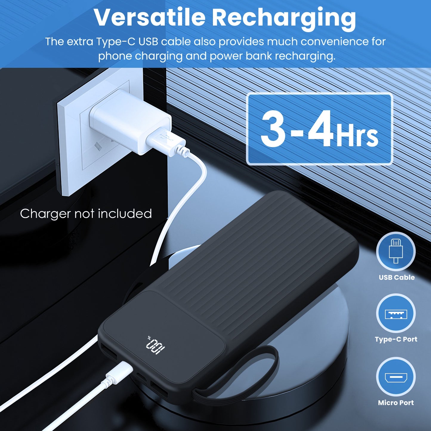 Fast Charging Power Bank 20000mAh