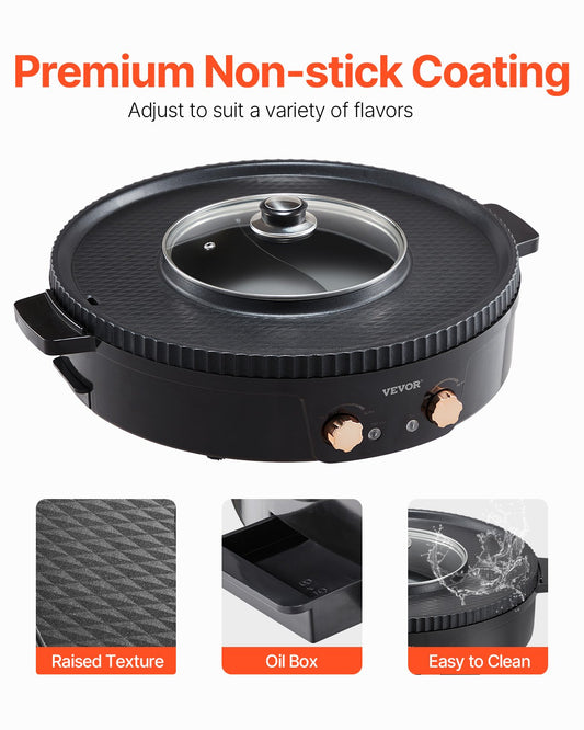 Hot Pot With Grill-1800W