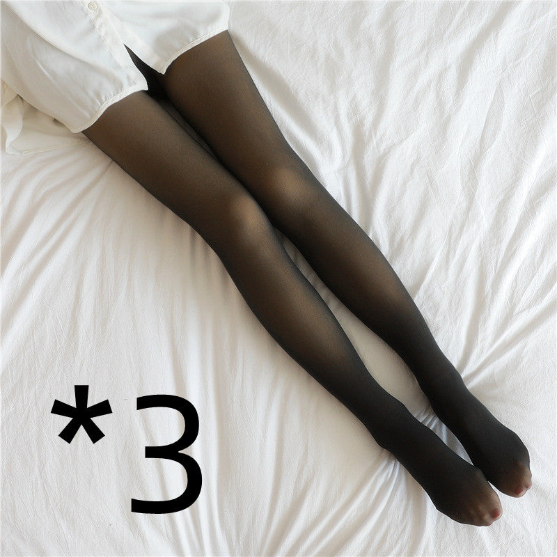 Translucent Fleece Lined Pantyhose
