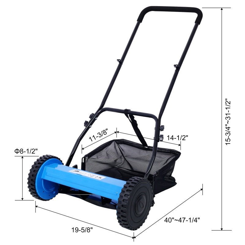 Hand Push Scroll Lawn Mower