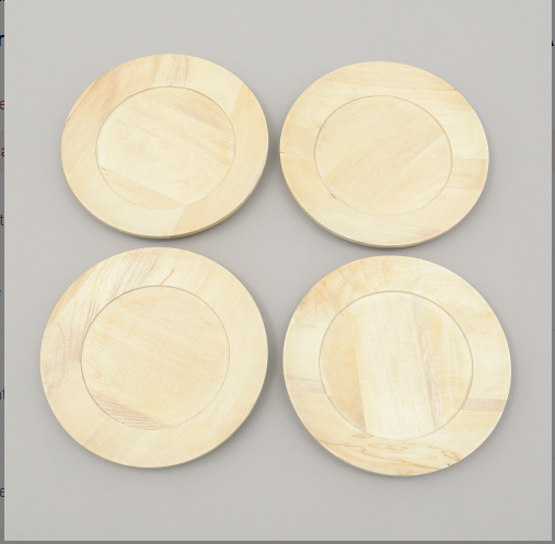 Wood Charger Plate