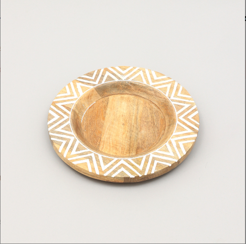 Wood Charger Plate