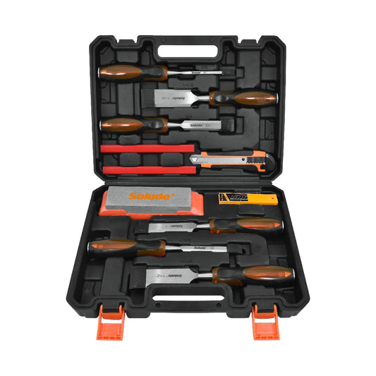 Rubber Handle Woodworking Chisel Set