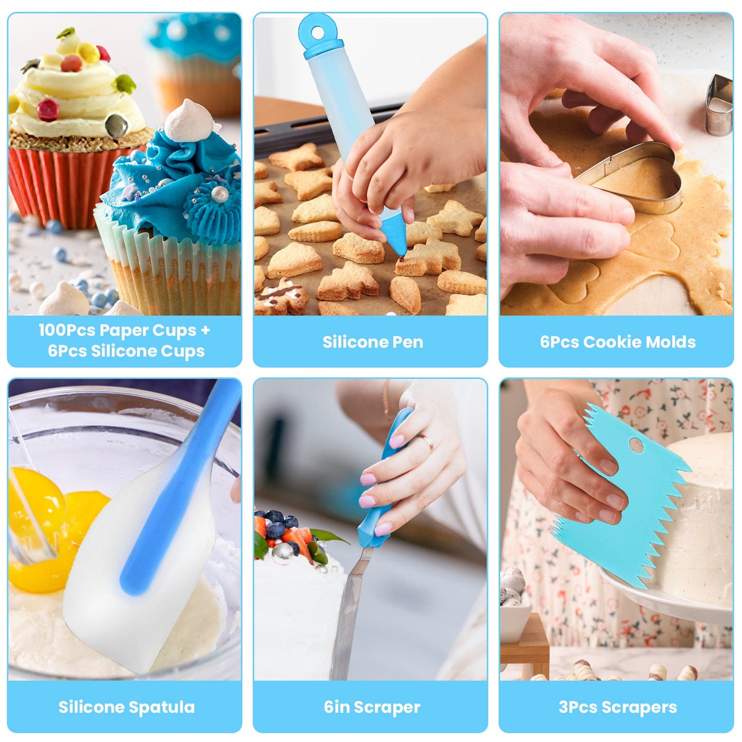 Cake Decorating & Baking Accessories, 236 Pcs With Storage Box