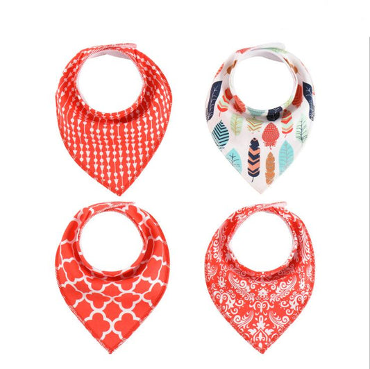 Cotton Baby Bibs Bandana 4pcs
