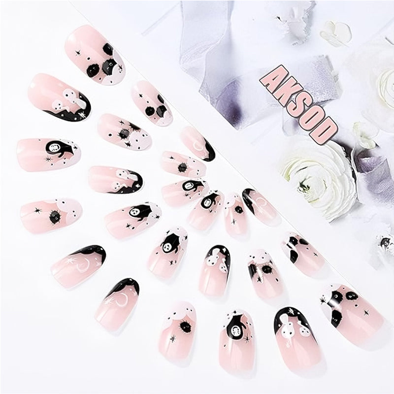 Faceless Men Nail Art - 24Pcs