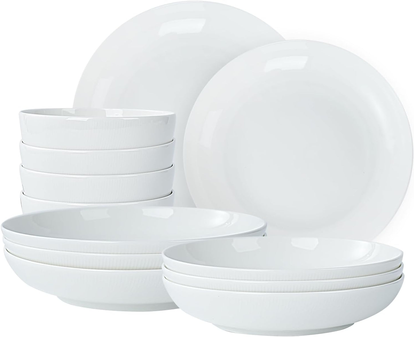 Setaria China Dinnerware Set, 12 Pieces