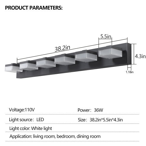 LED Makeup Light Fixtures - 6