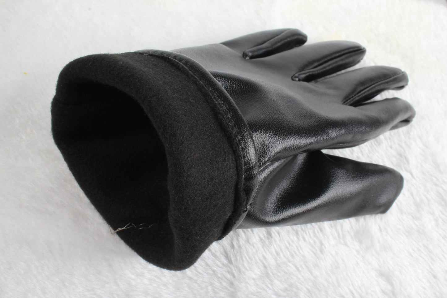 Black Leather Gloves