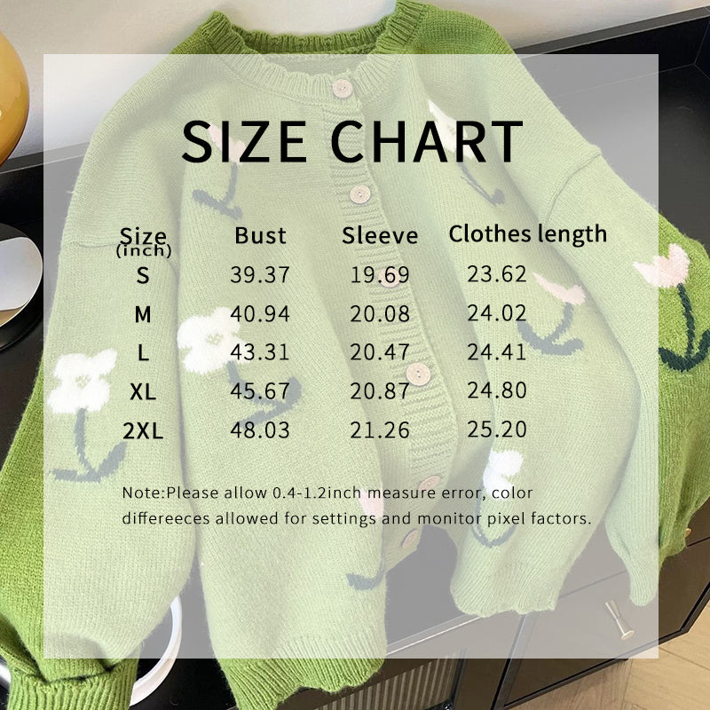 Floral Cardigan Sweater