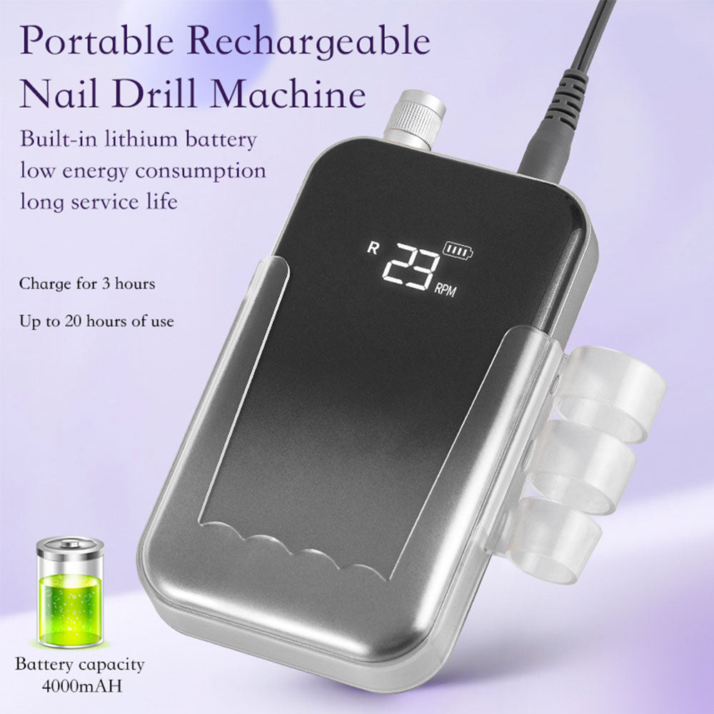Cordless Rechargeable E-File Machine