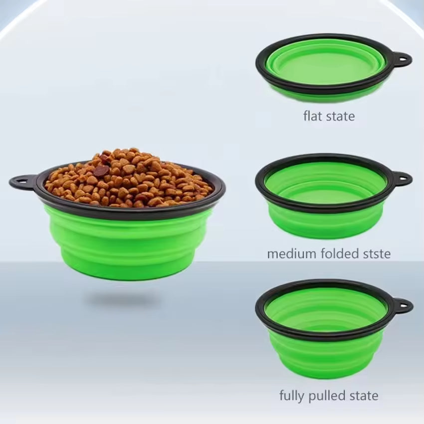 Tactical Service Dog Harness Strap Set with Collapsible Bowl