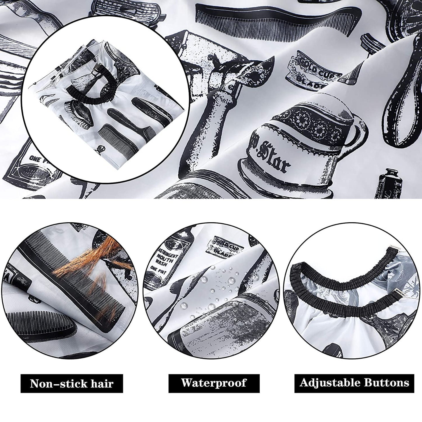 Floral Print Cape With Neck Duster