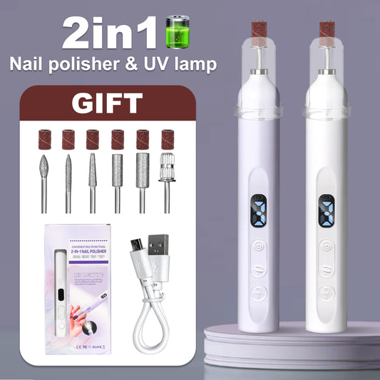 Electric Nail Drill With Drill Bit And Sanding Belt