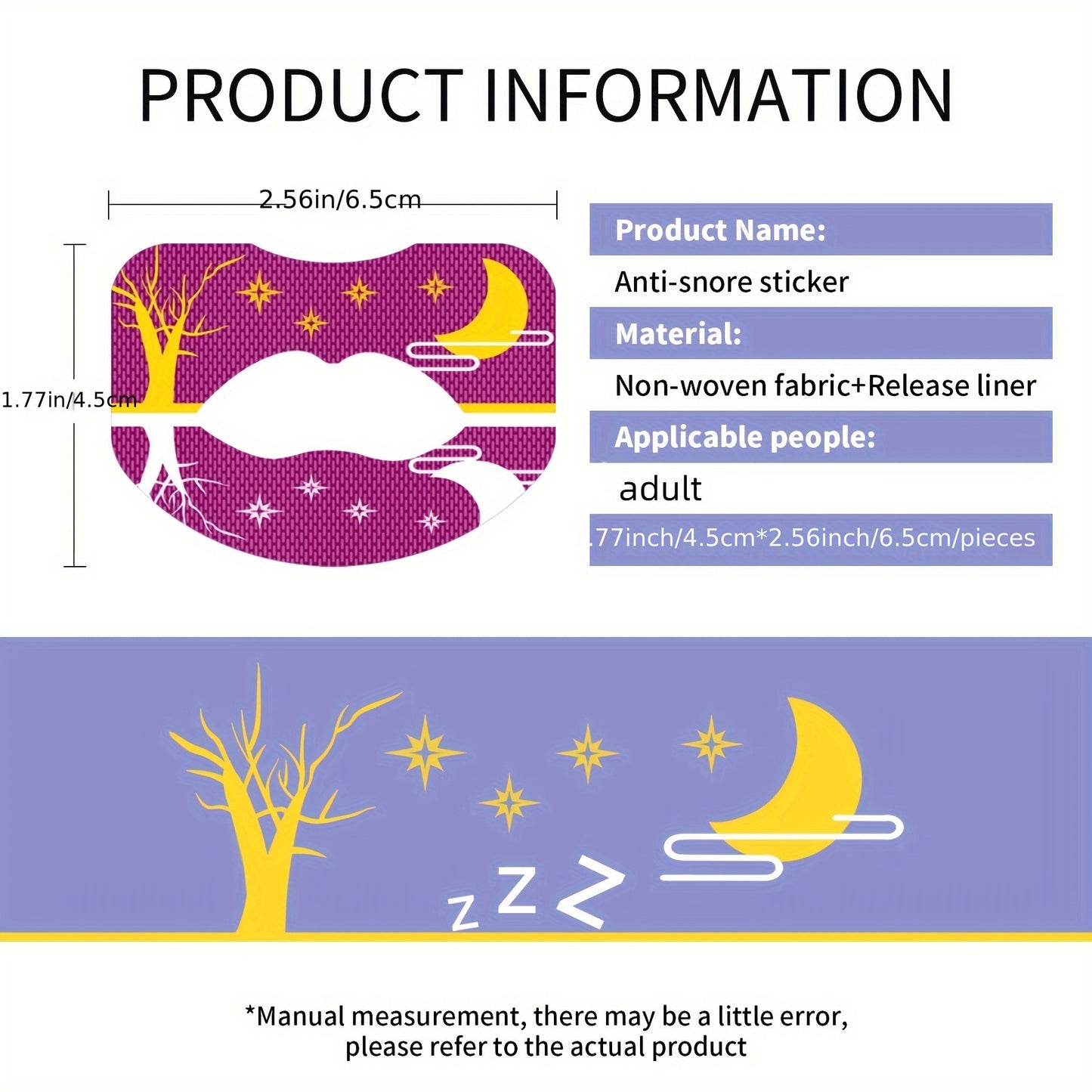 Anti-snoring Stickers - 90 Pcs-1 Set