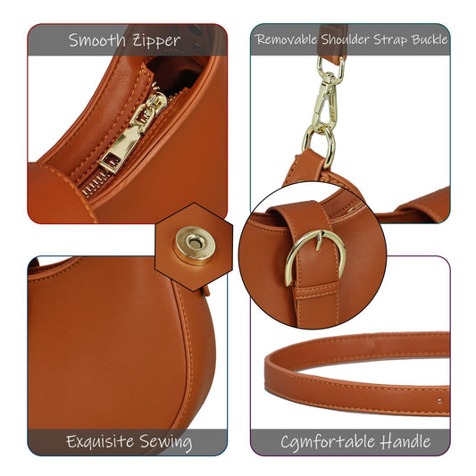 Fashion Los Angeles 0386 Series Women's Shoulder Bag Black Brown